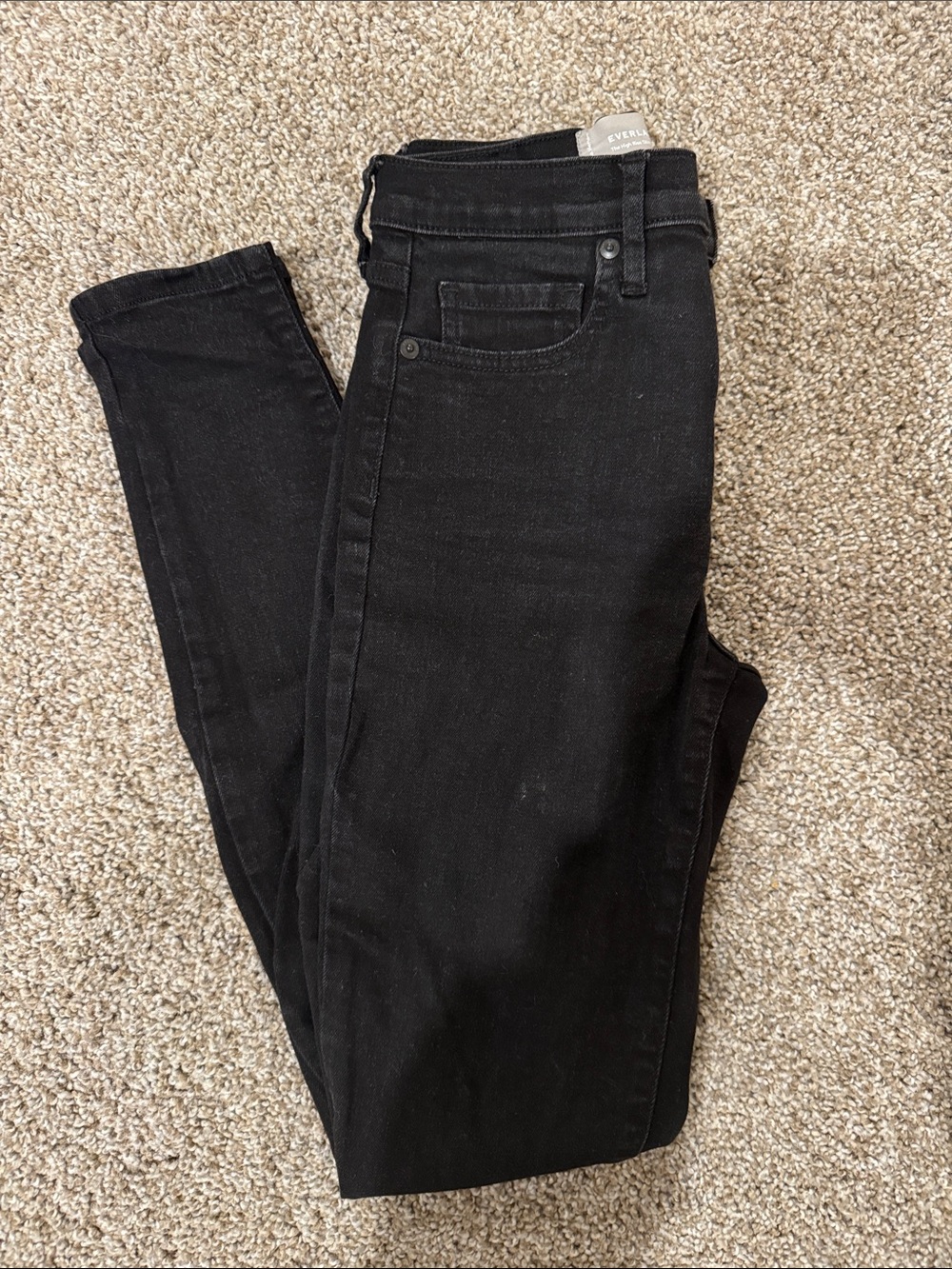 Everlane Black Skinny High-Rise Jeans